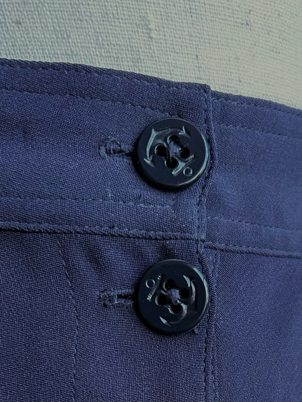 Vintage Ralph Lauren Blue Label Nautical Silk Jersey Skirt Size 10